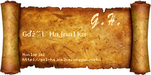 Gál Hajnalka névjegykártya